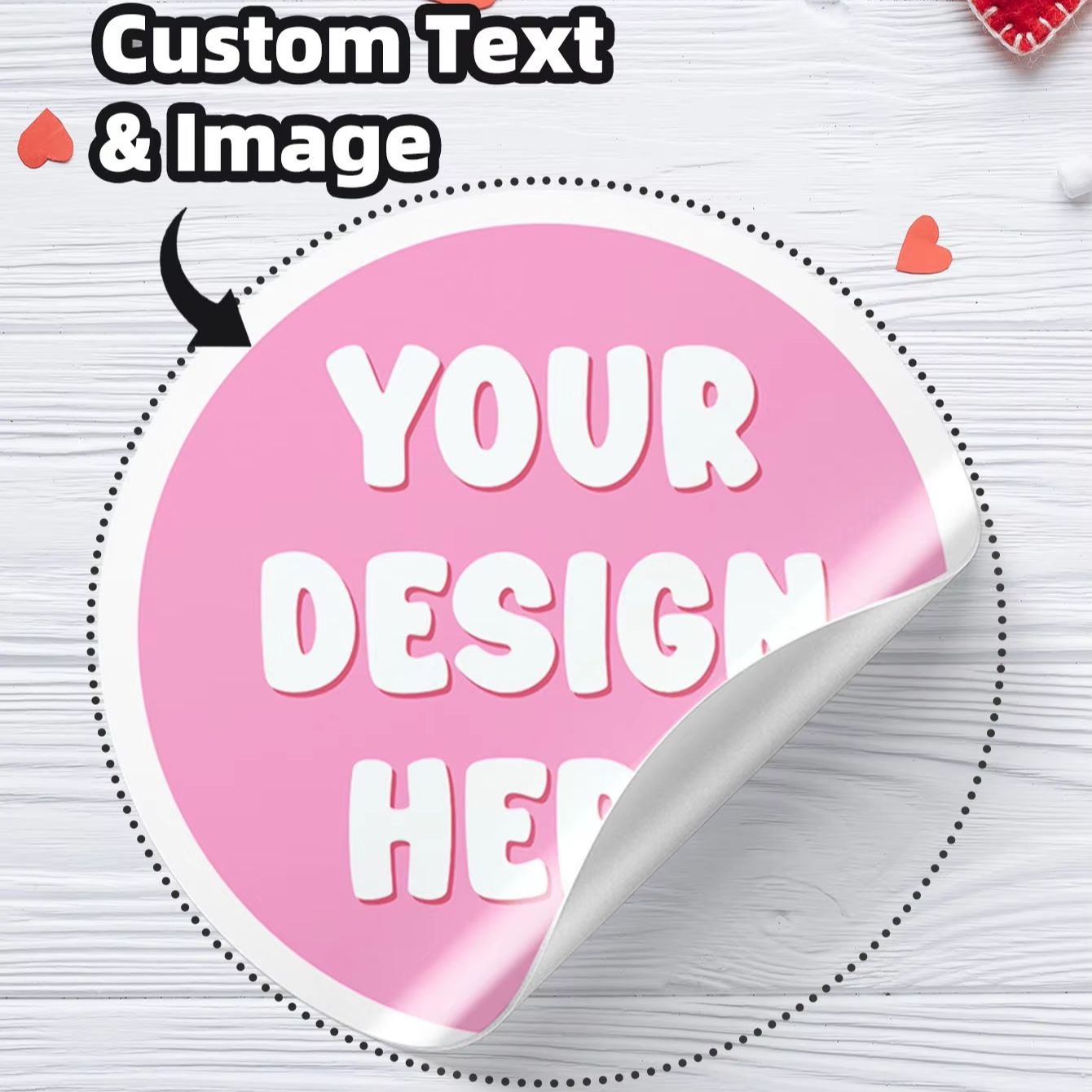Personalised Candle Label - 1/48/96PCS Pegatinas Redondas Personalizadas a Prueba