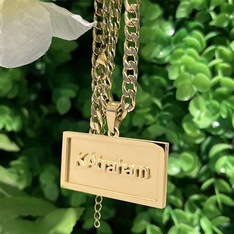 Name Necklace Custom - Collar de Hip Hop con nombre