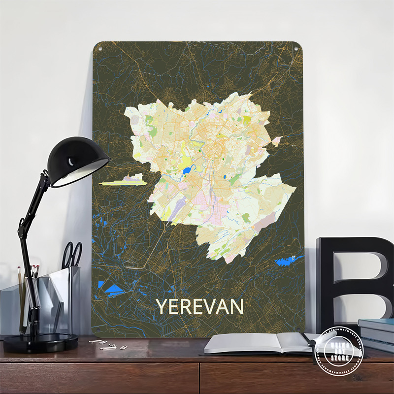 Mapa de la ciudad de Yerevan,  - Custom Map Poster reseña y precio