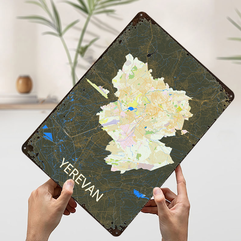 Mapa de la ciudad de Yerevan,  - Custom Map Poster reseña y precio